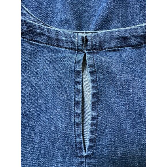 French Connection | 3/4-Sleeve Blue Denim Shift Dress | Size 0 - Picture 4 of 6